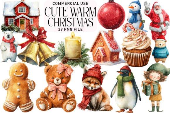 Download Cute Warm Christmas Clipart - Premium Resources