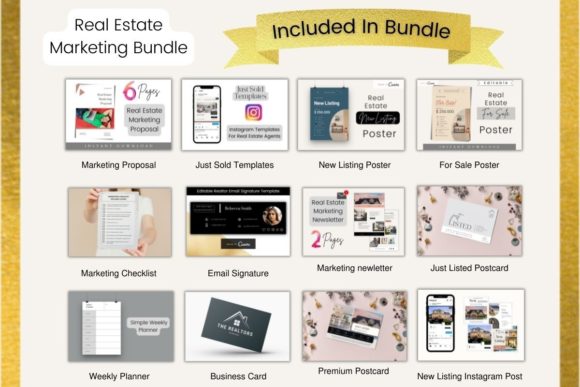 Download Premium - Real Estate Marketing Bundle - Real estate marketing Collection