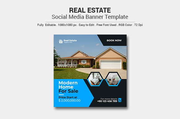 Download Real Estate Marketing Social Banner - Real estate marketing Collection